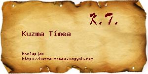 Kuzma Tímea névjegykártya